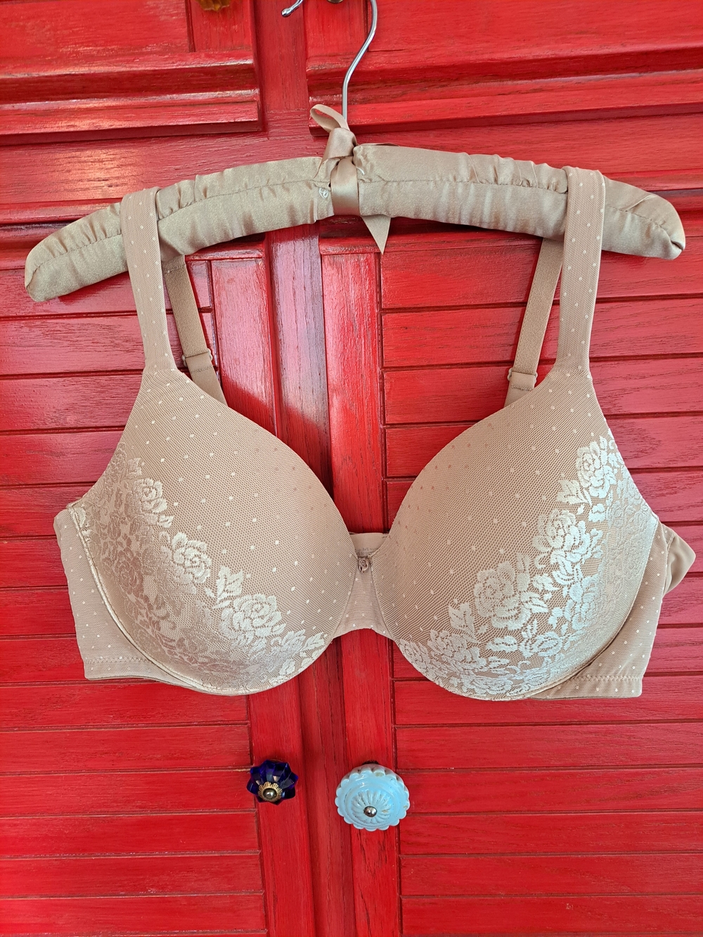 Soma 40d Beige Wired Support Lacy Bra